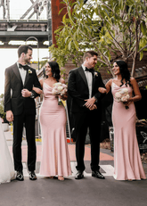 Bess | Exquisite Refinement Sheath Light Pink Chiffon Maxi Bridesmaid Dress with Spaghetti Straps and Cowl Neck - Price #price_variant_lowest# - Light Pink - PromDressClub